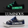 Dallas Cowboys Limited Luminous Low Top Canvas Sneakers