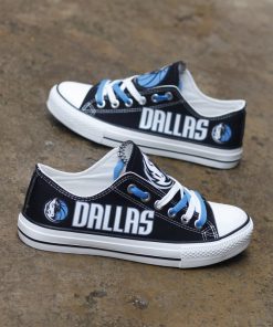 Dallas Mavericks Limited Fans Low Top Canvas Shoes Sport