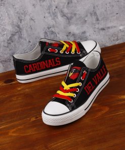 Del Valle Cardinals Limited High School Students Low Top Canvas Sneakers