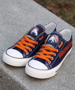 Denver Broncos Limited Low Top Canvas Sneakers