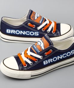 Denver Broncos Limited Low Top Canvas Shoes Sport