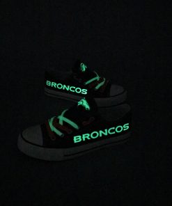 Denver Broncos Limited Luminous Low Top Canvas Sneakers