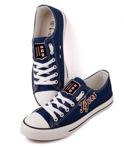 Detriot Tigers Limited Low Top Canvas Sneakers