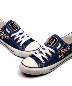 Detriot Tigers Limited Low Top Canvas Sneakers
