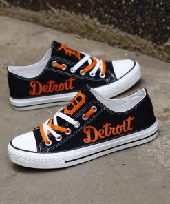 Detriot Tigers Limited Low Top Canvas Shoes Sport