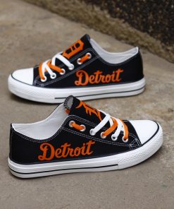 Detriot Tigers Limited Low Top Canvas Shoes Sport