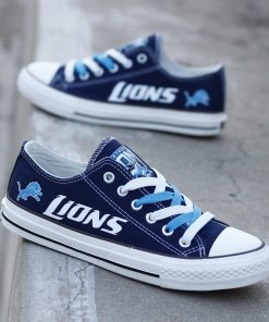Detroit Lions Limited Low Top Canvas Sneakers