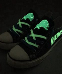 Detroit Lions Limited Luminous Low Top Canvas Sneakers