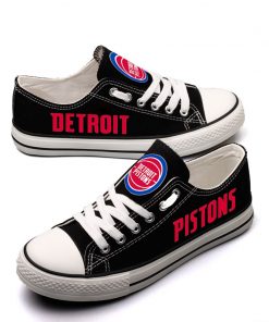 Detroit Pistons Limited Low Top Canvas Sneakers