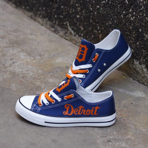 Detroit Tigers Limited Low Top Canvas Shoes Sport