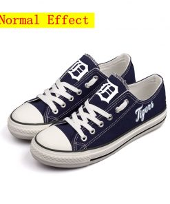 Detroit Tigers Limited Luminous Low Top Canvas Sneakers