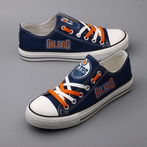 Edmonton Oilers Limited Low Top Canvas Sneakers