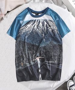 Fashion Lover Splash ink 3D Printing Tees Shirt Short Sleeve T Shirt Blouse Tops kansas city