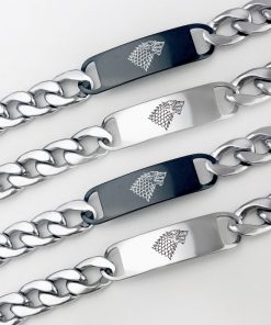 Game of Thrones Men Fashion Wristlet Stainless Steel Bracelet Customize