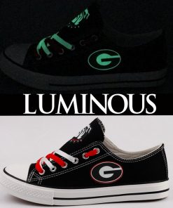Georgia Bulldogs Limited Luminous Low Top Canvas Sneakers