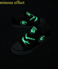 Georgia Bulldogs Limited Luminous Low Top Canvas Sneakers