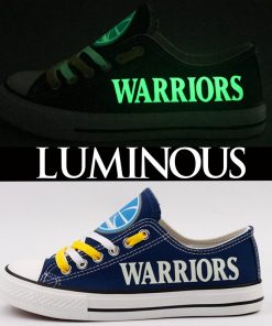 Golden State Warriors Limited Luminous Low Top Canvas Sneakers
