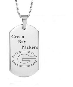 Green Bay Packers Engraving Tungsten Necklace