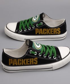Green Bay Packers Limited Low Top Canvas Shoes Sport