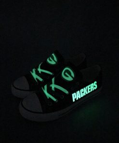 Green Bay Packers Limited Luminous Low Top Canvas Sneakers