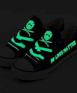 Halloween Friday the 13th Jason Voorhees Low Top Canvas Shoes Sport