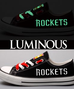 Houston Rockets Limited Luminous Low Top Canvas Sneakers