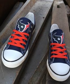 Houston Texans Limited Fans Low Top Canvas Sneakers