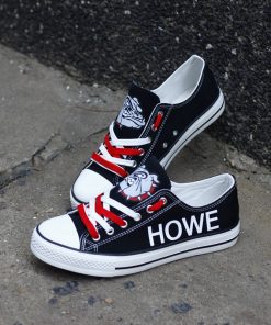 Howe Bulldogs Limited High School Students Low Top Canvas Sneakers