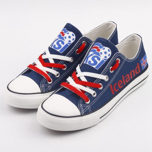 Iceland National Team Low Top Canvas Sneakers