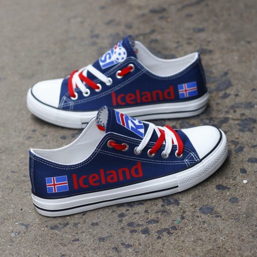 Iceland National Team Low Top Canvas Sneakers