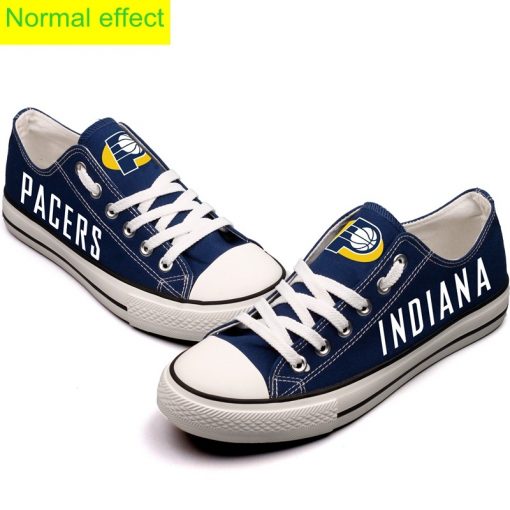 Indiana Pacers Limited Luminous Low Top Canvas Sneakers