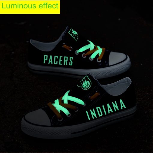 Indiana Pacers Limited Luminous Low Top Canvas Sneakers