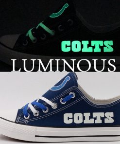 Indianapolis Colts Limited Luminous Low Top Canvas Sneakers