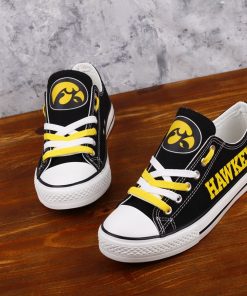 Iowa Hawkeyes Limited Low Top Canvas Shoes Sport
