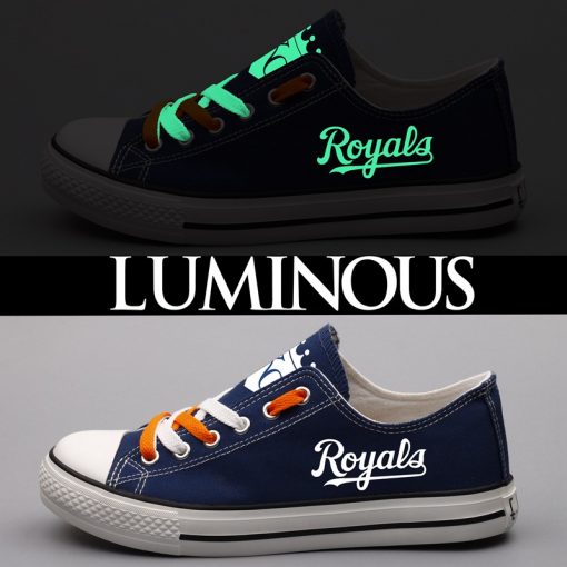 Kansas City Royals Limited Luminous Low Top Canvas Sneakers