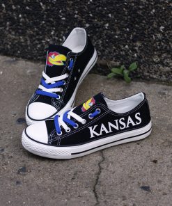 Kansas Jayhawks Limited Low Top Canvas Sneakers