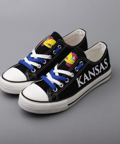 Kansas Jayhawks Limited Low Top Canvas Sneakers