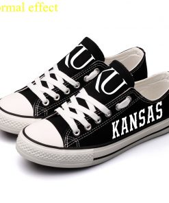 Kansas Jayhawks Limited Luminous Low Top Canvas Sneakers