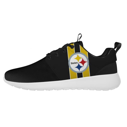 London Style Breathable Men Women Running Shoes Custom Pittsburgh Steelers