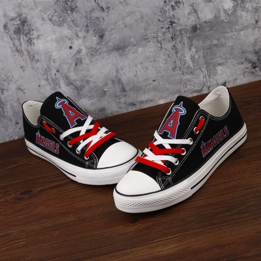 Los Angeles Angels Limited Print Low Top Canvas Sneakers