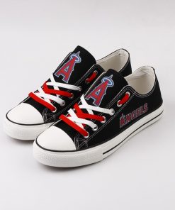 Los Angeles Angels Limited Print Low Top Canvas Sneakers
