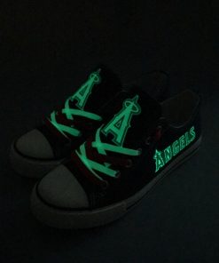 Los Angeles Angels Limited Luminous Low Top Canvas Sneakers