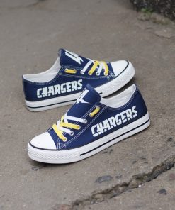 Los Angeles Chargers Limited Luminous Low Top Canvas Sneakers