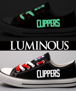 Los Angeles Clippers Limited Luminous Low Top Canvas Sneakers