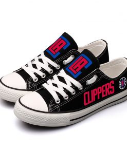 Los Angeles Clippers Low Top Canvas Shoes Sport