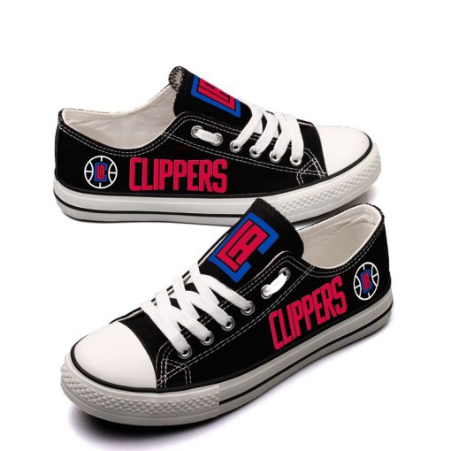 Los Angeles Clippers Low Top Canvas Shoes Sport