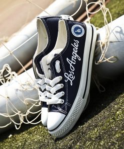 Los Angeles Dodgers Limited Low Top Canvas Sneakers