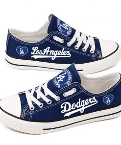 Los Angeles Dodgers Low Top Canvas Shoes Sport