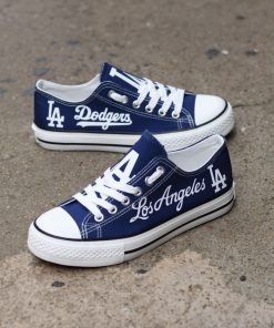 Los Angeles Dodgers Low Top Canvas Sneakers