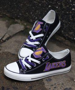 Los Angeles Lakers Low Top Canvas Shoes Sport